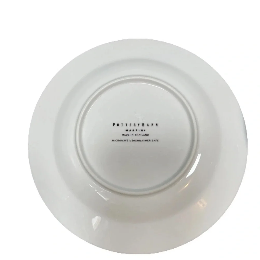 Pottery Barn Appetizer Hors D’oeuvres Plate Set Martini Cocktail Dinner Party